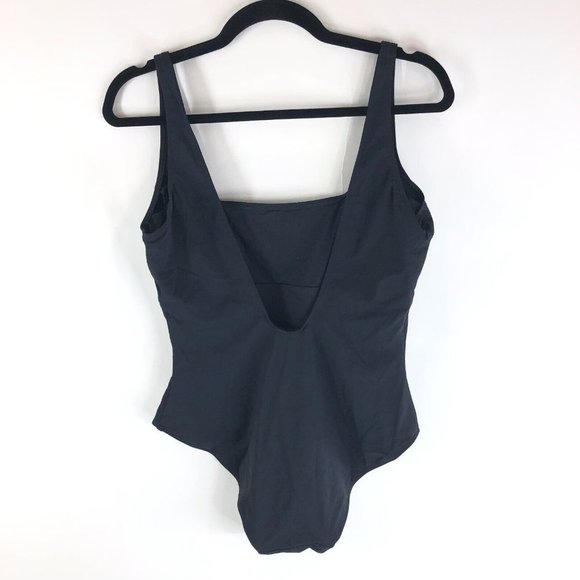 Everlane The Square-Neck One-Piece Swimsuit Shelf Bra Removable Pads Black XS - Picture 5 of 6